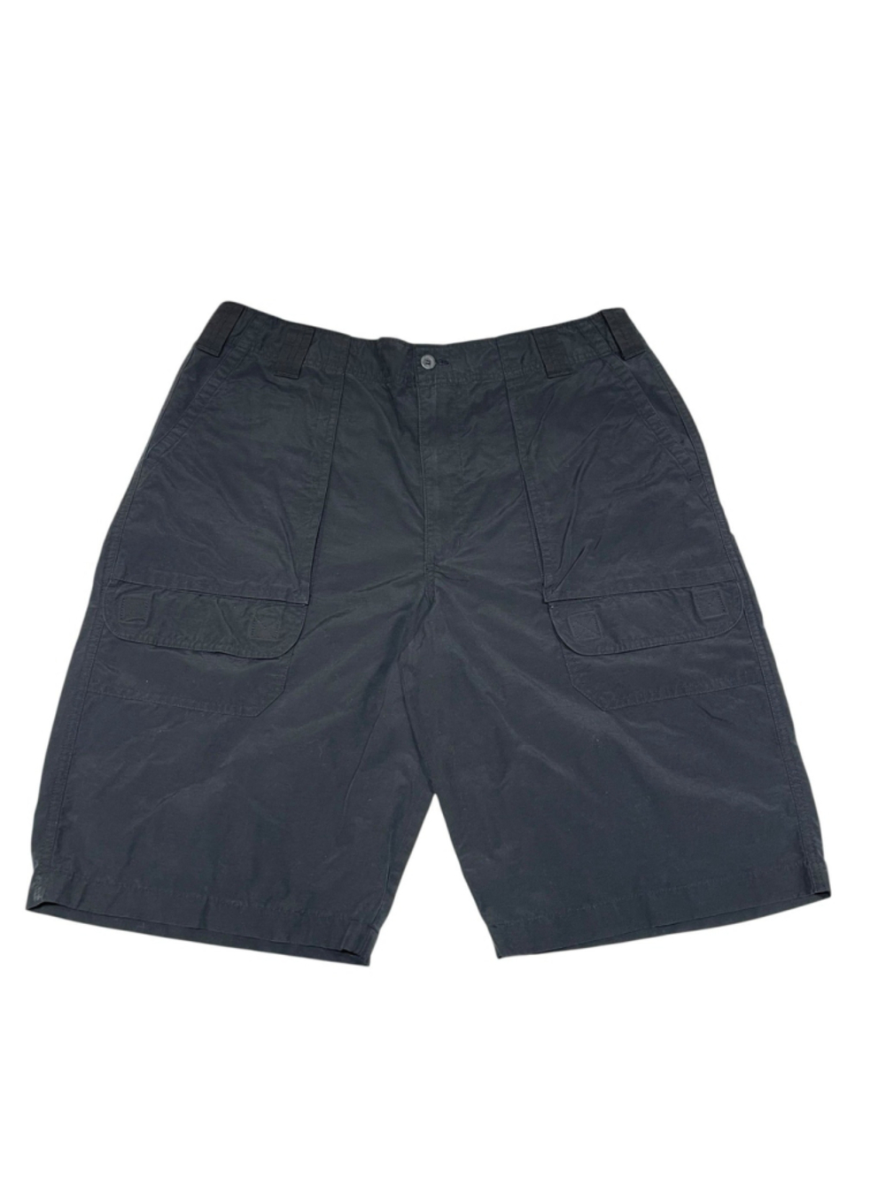 Chaps Ralph Lauren Mens 36 Cargo Utility Shorts Black Fishing Hiking Y2K Outdoor